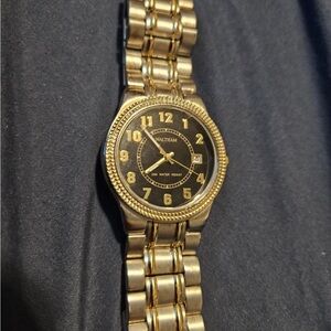 Gold and Black Men's Watch